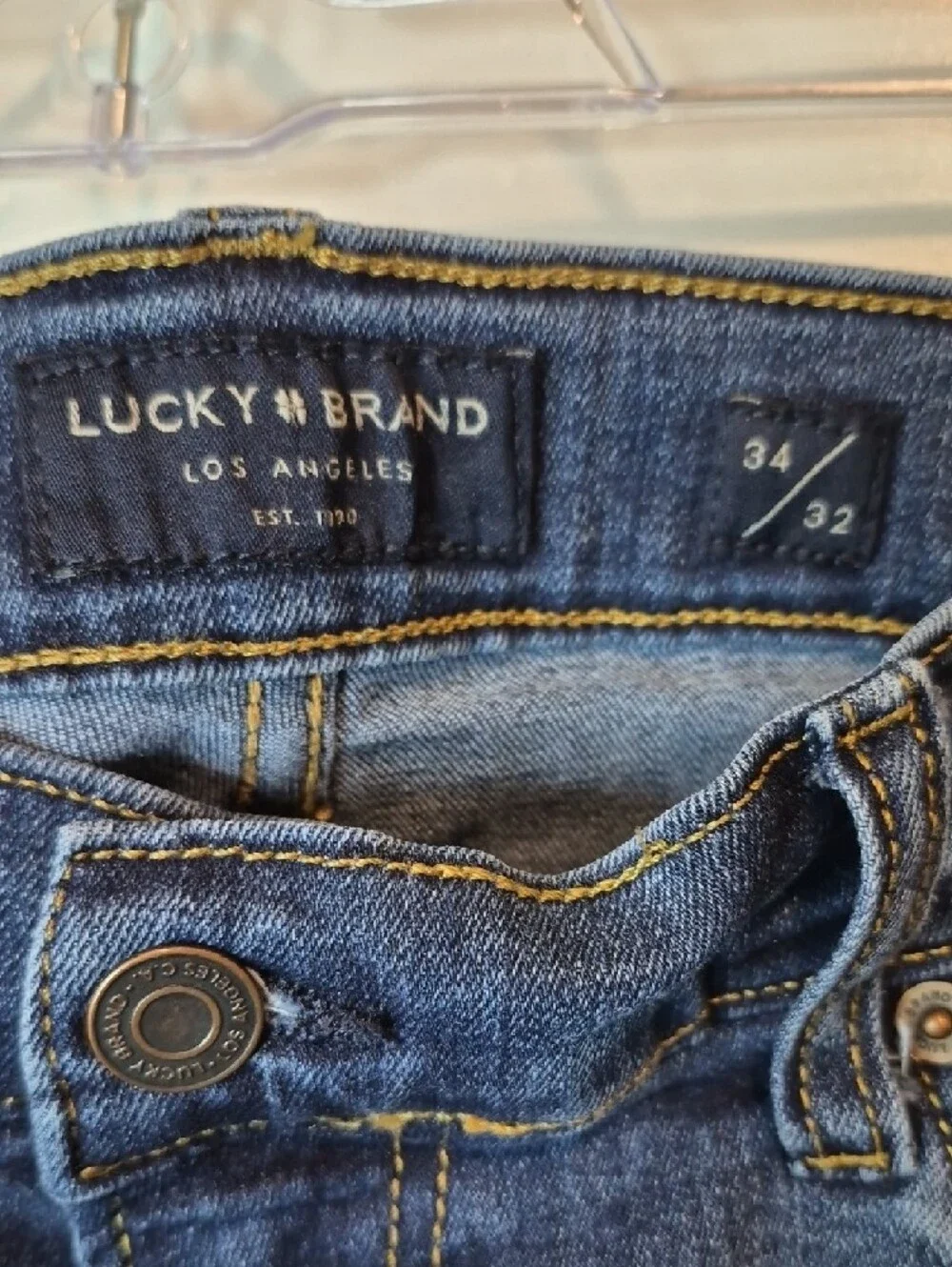 Lucky Brand Men’s‎ Dark Blue Slim Jeans Size W34/L32